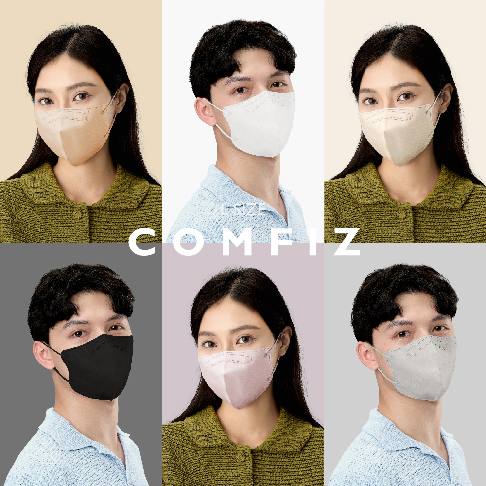 【康菲COMFIZ官方直營】熱銷萬盒｜成人3D立體醫療口罩 M/L 20入 單片包裝 透氣 親膚 修飾臉型 加大 台灣製, , large