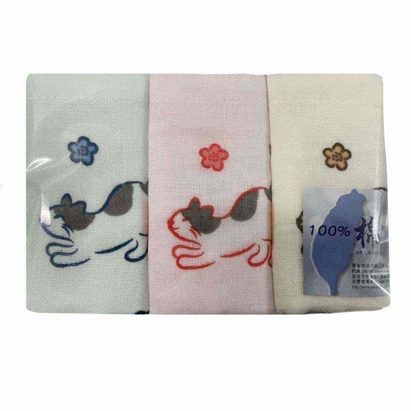 台灣製動物派對童巾3入, , large