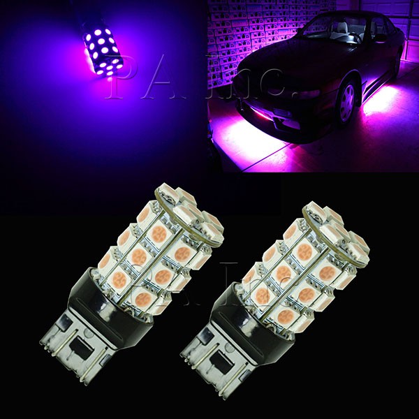 【PA LED】單芯 T20 7440 30晶 90晶體 SMD LED 煞車燈 方向燈 後霧燈 倒車燈 短版 六色可選, , large