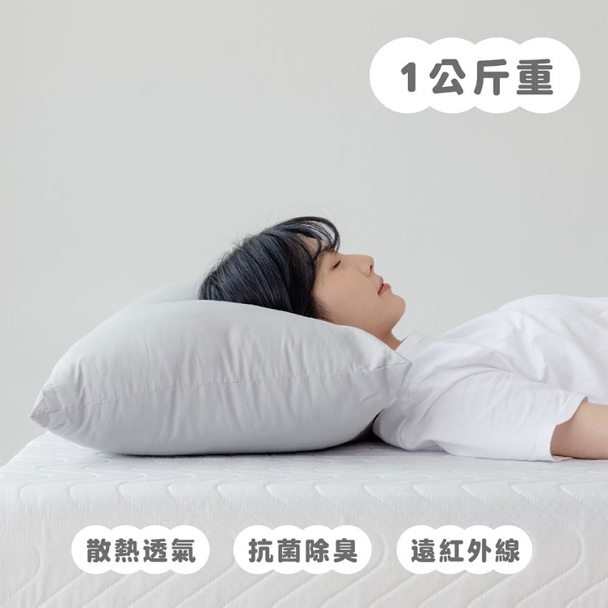 【青鳥家居】石墨烯遠紅外線壓縮枕(800g/1kg) 枕頭 石墨烯枕頭 石墨烯枕 透氣枕頭 抗菌防螨 壓縮枕, , large