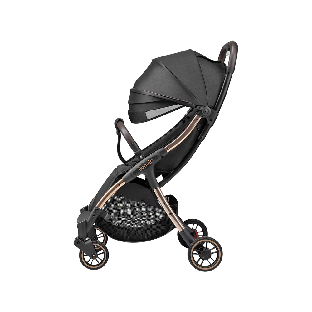 【Lionelo】瞬收型全配嬰幼兒手推車 Julie One 伯爵黑 (可登機 可平躺 單向推車), , large