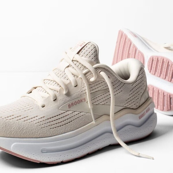 Brooks Ghost Max 2 女 慢跑鞋 運動 路跑 避震緩衝象限 穩定 舒適 米灰 [1204201D190], , large