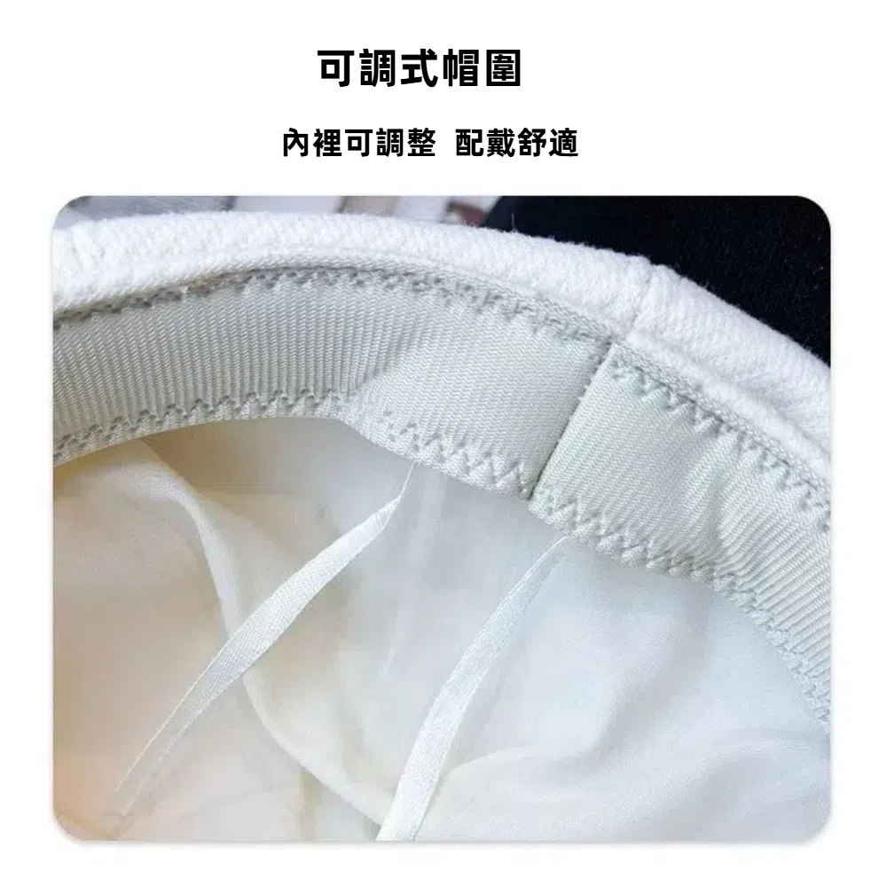 【A&R】時尚日系英倫復古百搭八角貝雷帽 可調節帽圍  -深咖, , large