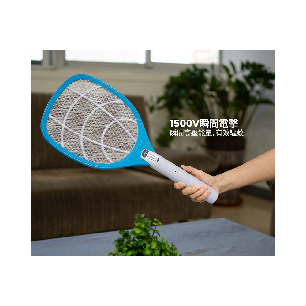 【太星電工】3入組-打耳蚊 A3 大網面細網捕蚊拍｜1500V高壓電擊｜三層防護網｜電蚊拍｜居家防蚊必備, , large