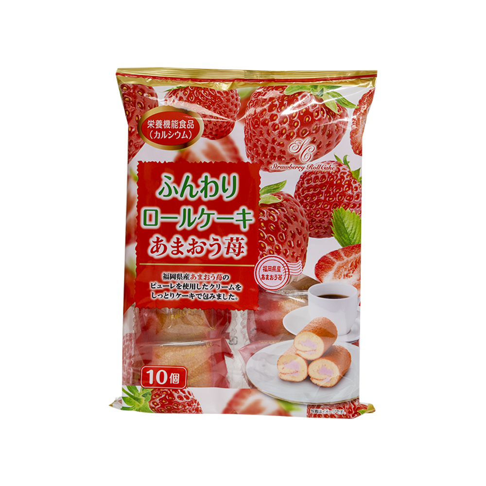 Strawberry Cream Swiss Roll, , large