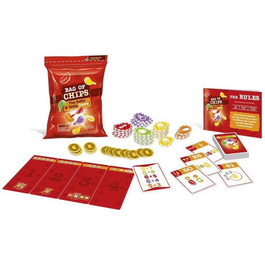 【Asmodee】來包洋芋片 Bag Of Chips｜趣味派對桌遊｜策略比拼｜快速桌遊｜搞笑桌遊｜下注策略桌遊, , large