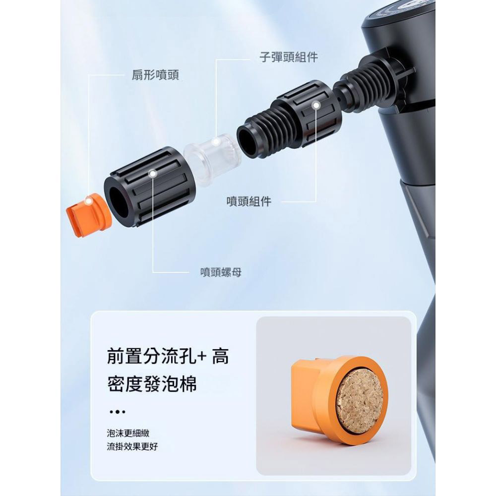 1.5L Electric Foam Sprayer (Thickened) - White (Includes Charging Cable), , large