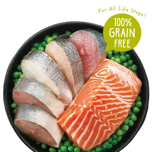【優格】零穀 全齡貓飼料 五種魚2.5磅 化毛配方, , large