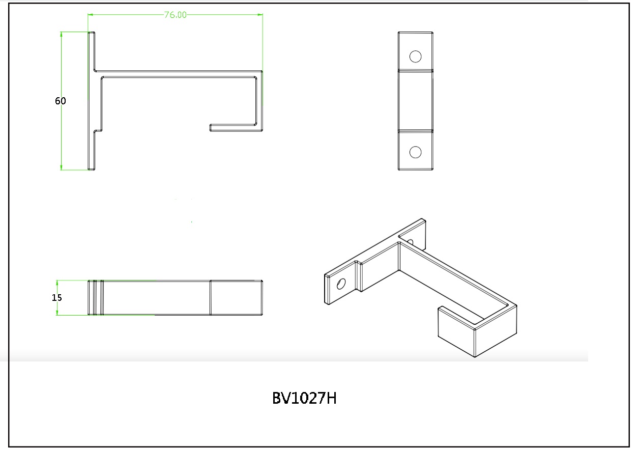 20 square tube - movable middle hanging pipe head, , large