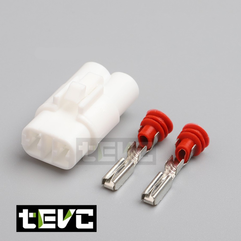 《tevc》2.0 C45 2P 防水接頭 車規 車用 汽車 機車 插頭 端子 快速接頭 霧燈 改裝 公母, , large