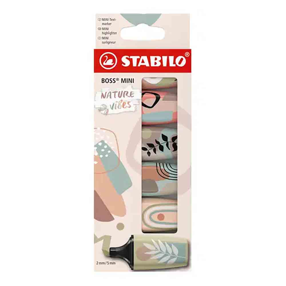 STABILO 德國 思筆樂 BOSS ORIGINAL NatureCOLORS 波士低飽和色經典螢光筆 6色組 /盒 ST70/06-31, , large