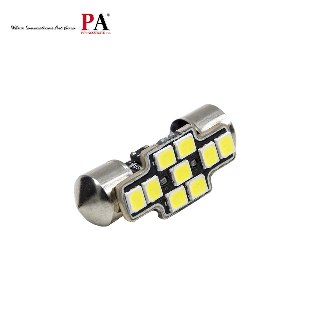 【PA LED】黑武士 雙尖 28MM 31MM LED 室內燈 車牌燈 車廂燈 實測360流明 高亮度 10倍提升, , large