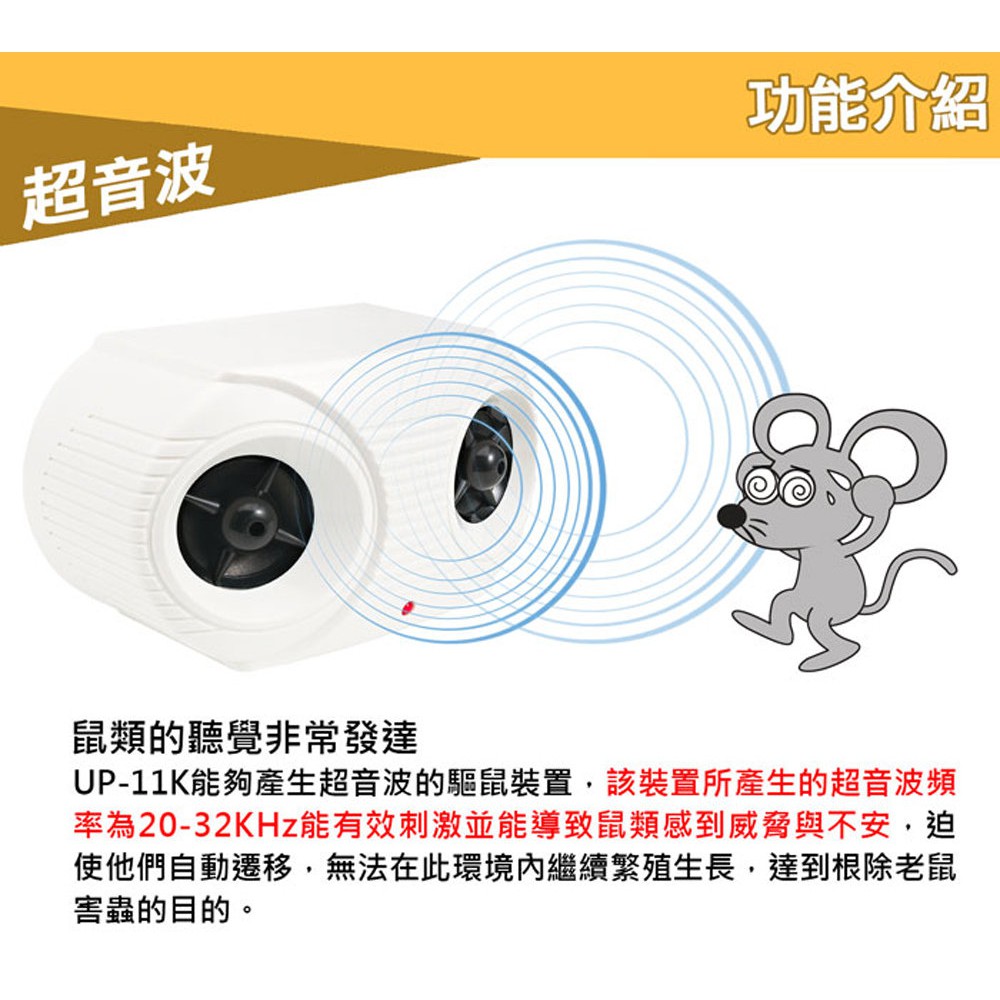 GS MALL 台灣製造 營業用超音波驅鼠器 超音波驅鼠器 驅鼠 驅蟲 除蟲 超音波驅鼠氣 超聲波驅鼠 除蟲, , large
