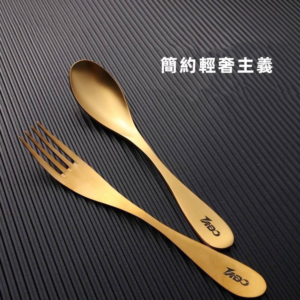【A&R】簡約輕奢抗菌防滑純鈦叉子餐具 單入 冰霜銀, , large