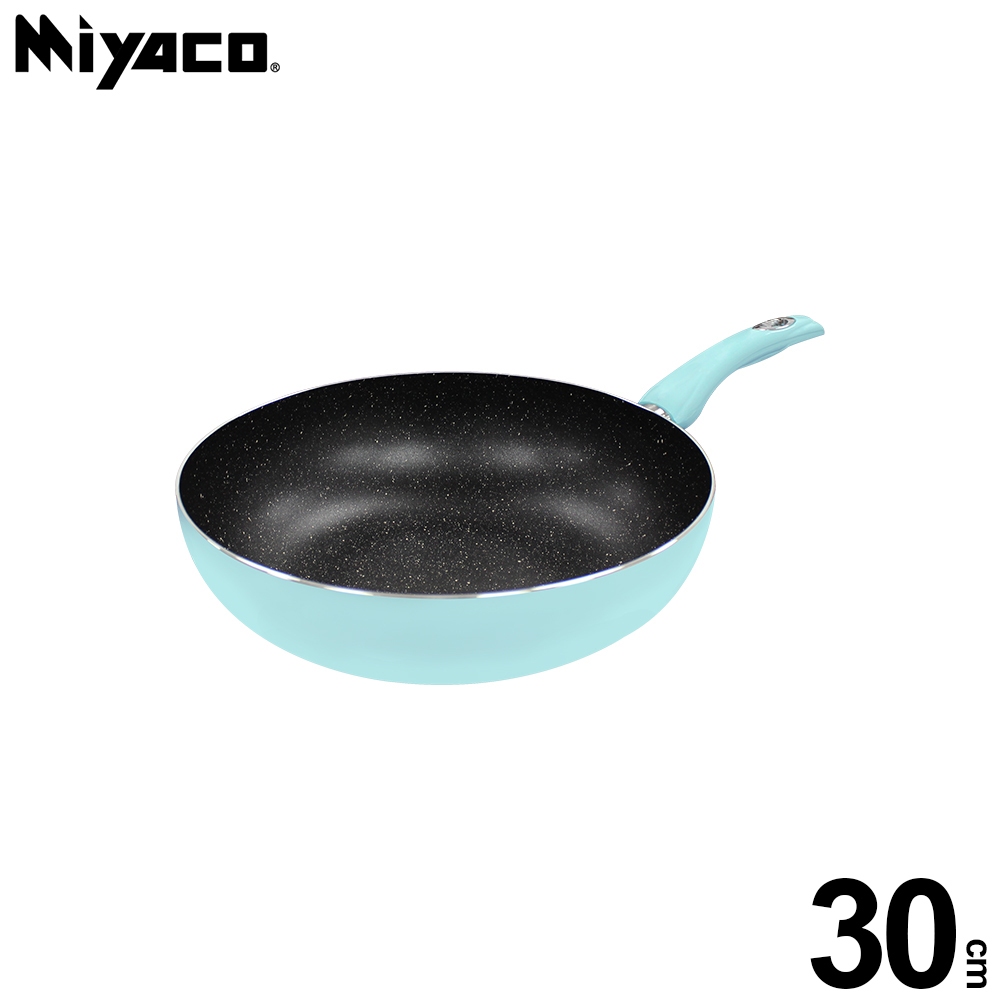 Miyaco 米雅可 輕漾導磁不沾炒煮鍋加深炒鍋大理石不沾鍋IH 30cm-Leidea樂德兒, , large
