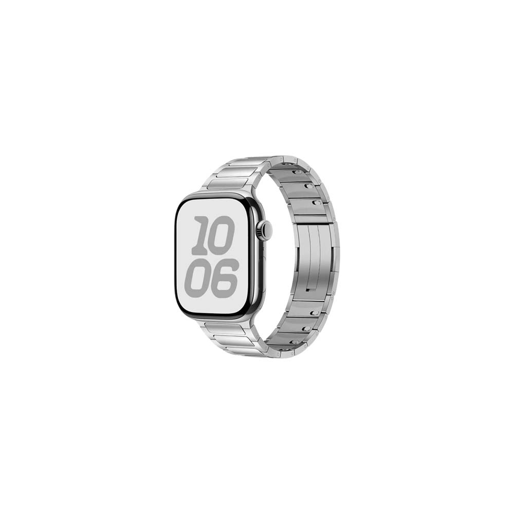 【山水之寶】Apple Watch 44/45/49/S10 46/S11 46mm錶帶機械系列 典藏不鏽鋼滑拆扣錶帶 滑拆式免工具, , large