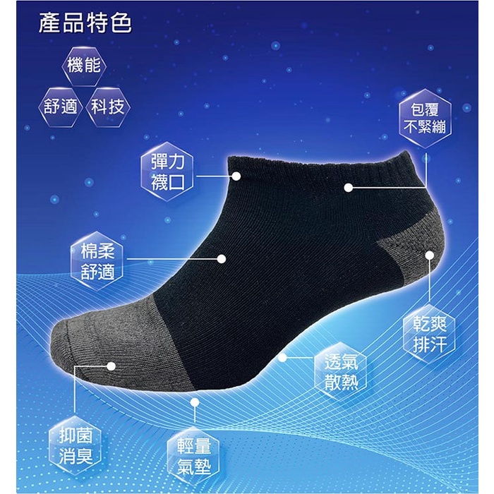 【BVD】石墨烯乾爽氣墊船襪5入-M/L B666/B558 襪子/短襪/除臭襪, , large