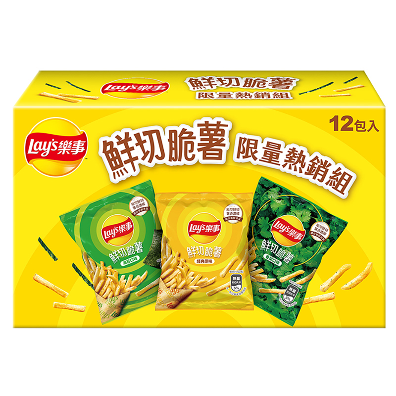樂事鮮切脆薯嘗鮮熱銷組216g, , large