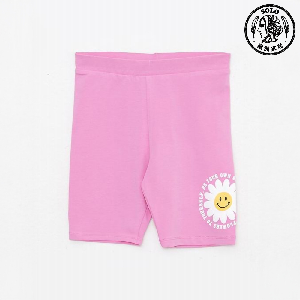 【SOLO Vintage】LCW Girls Cute Elastic Shorts Pink Made in Turkey 7-8y, , large