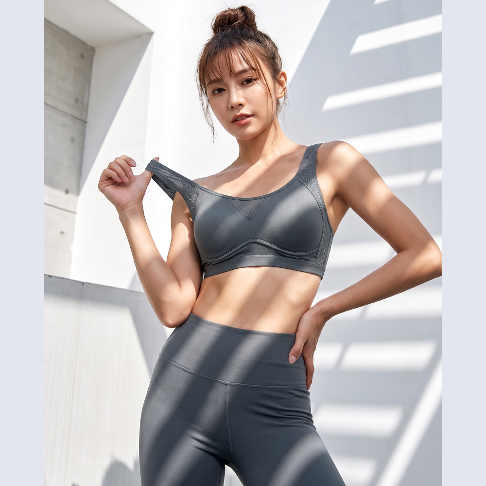 【伊柔 EVEROY】透氣無鋼圈防走光輕運動M-3XL內衣 W013-52 灰色, , large