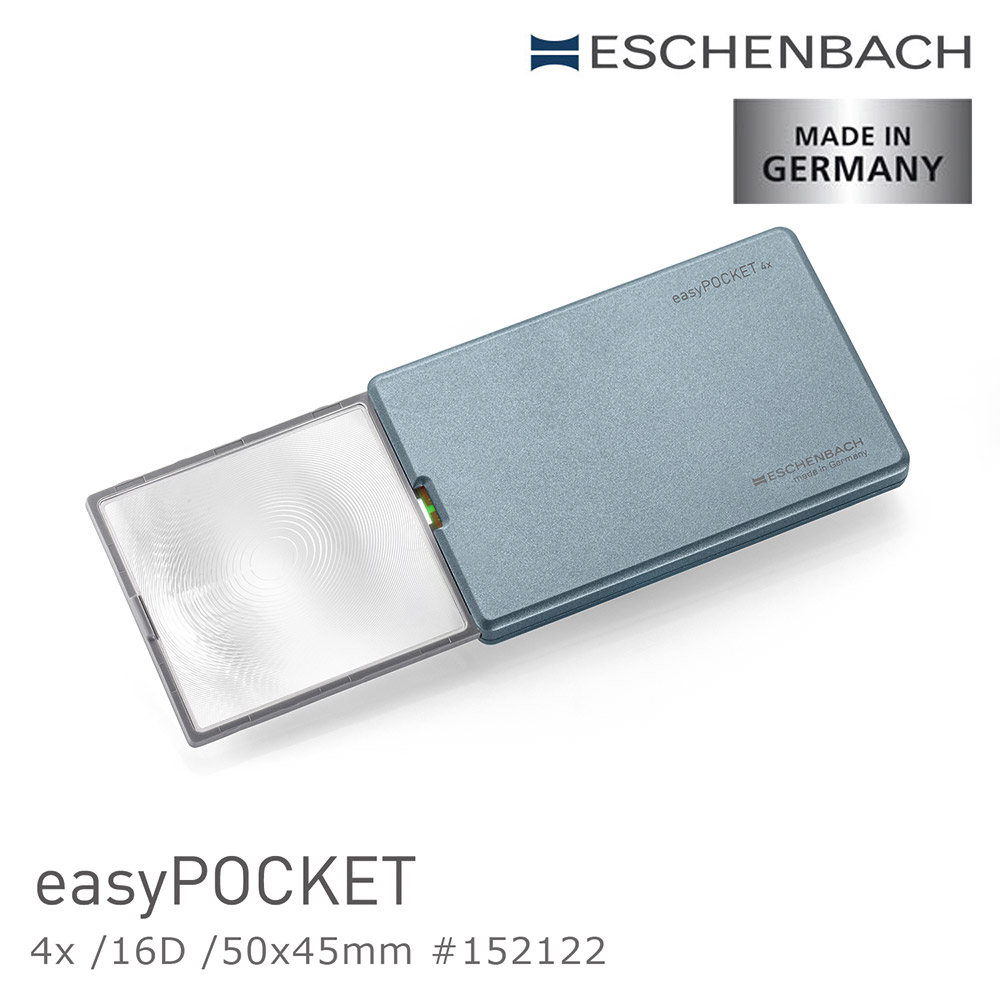 Eschenbach easyPOCKET 4x/16D/50x45mm LED Portable Magnifier 152122, , large