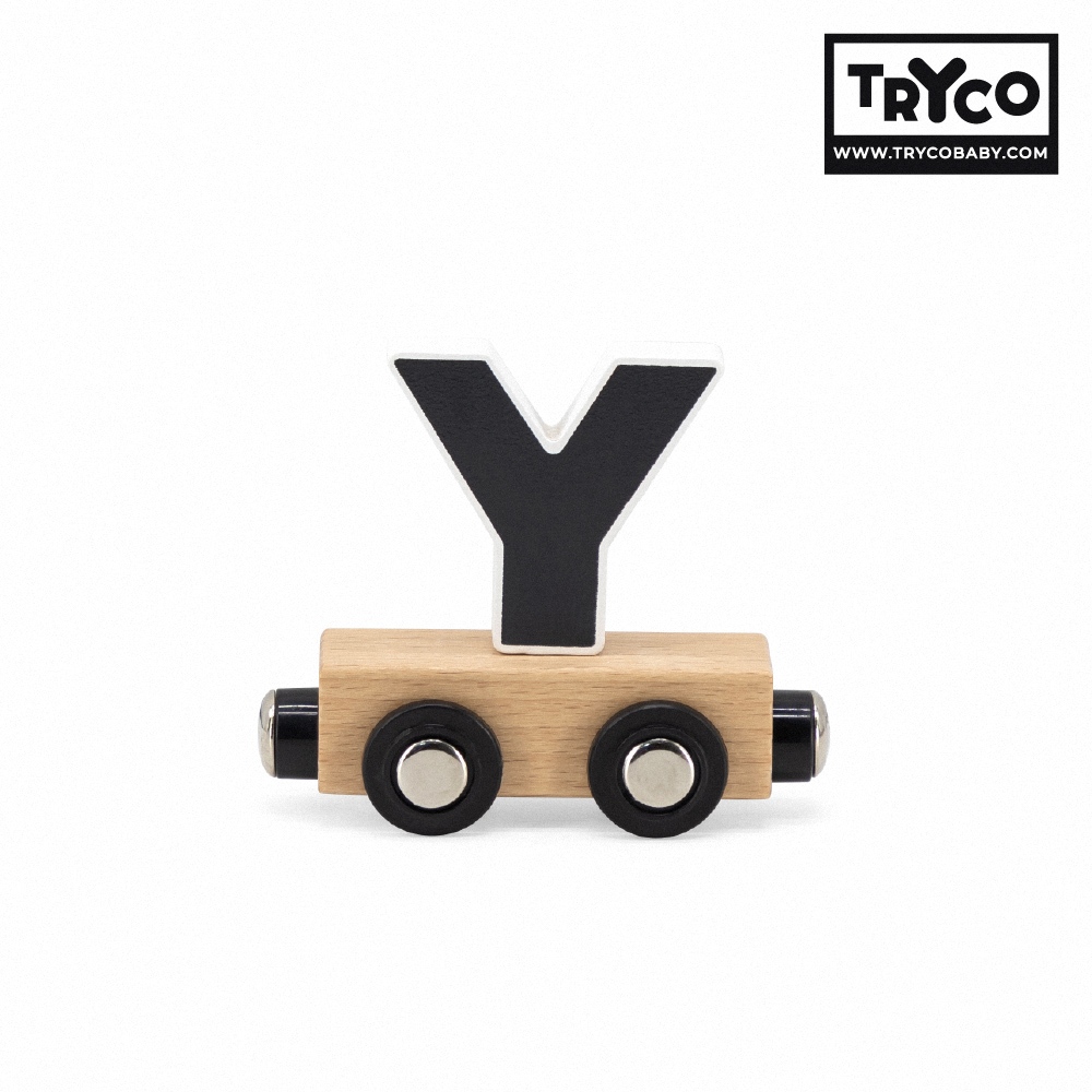官方直營【Tryco】木製字母火車-28件組, , large