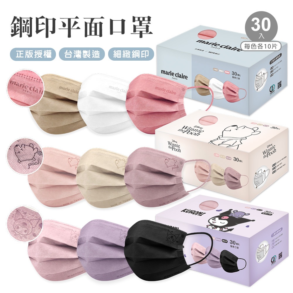 (多款)成人醫療口罩(30入)【旺達棉品】, , large
