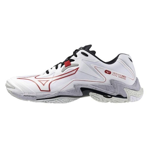 Mizuno Wave Lightning Z8 男 排球鞋 羽球鞋 室內運動 緩震 白 紅灰 [V1GA240096], , large
