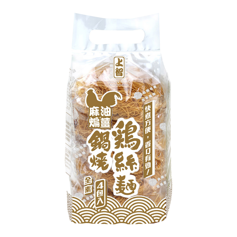 上智麻油薑味鍋燒雞絲麵 308g, , large