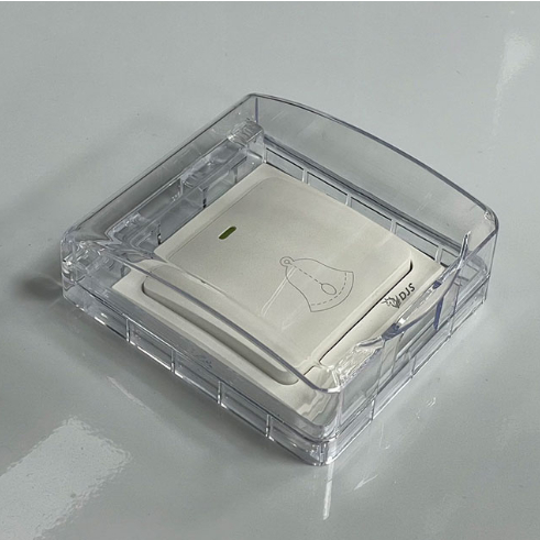 昌運監視器 DJS-DR02-W(透明) 黏貼式門鈴防水盒 IP55超高防水等級 無線門鈴防水盒 適用於DJS-DR95, , large
