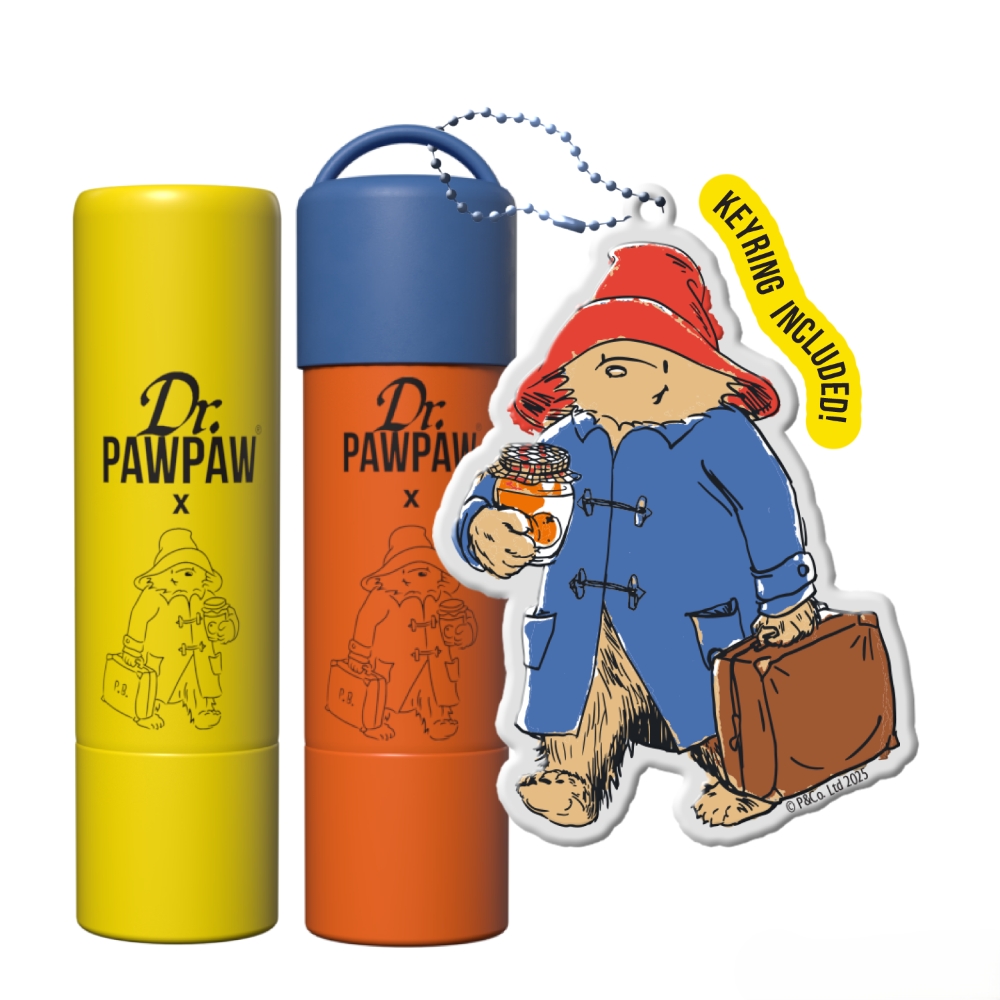 【Dr.PAWPAW】柏靈頓熊-雙味隨身 (護唇膏) (經典+甜橙果醬)4g&times;2, , large