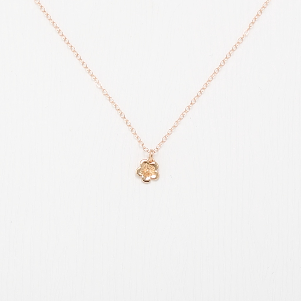 【Angel & Me】梅花 s925 純銀 厚鍍 18k 玫瑰金項鍊 情人節 禮物, , large