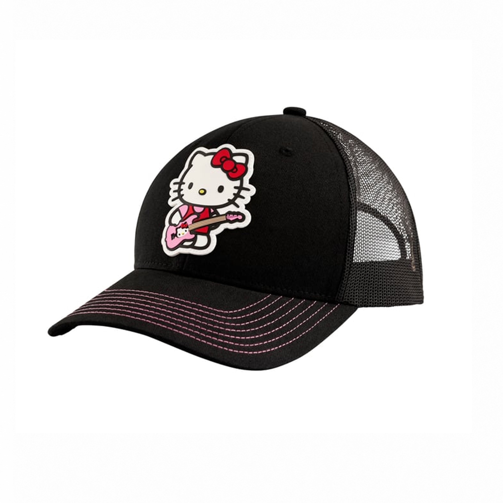 【預購】Fender x Hello Kitty Black Logo Hat 聯名款網眼帽【敦煌樂器】, , large