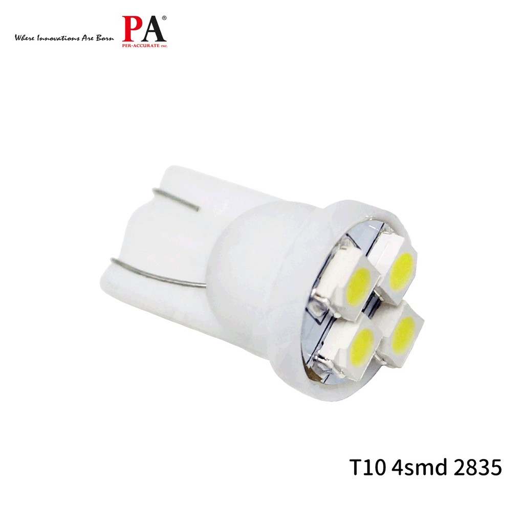 【PA LED】T10 4晶 SMD LED 儀表燈 室內燈 冷氣燈 車門燈 小燈 牌照燈 11色可選, , large