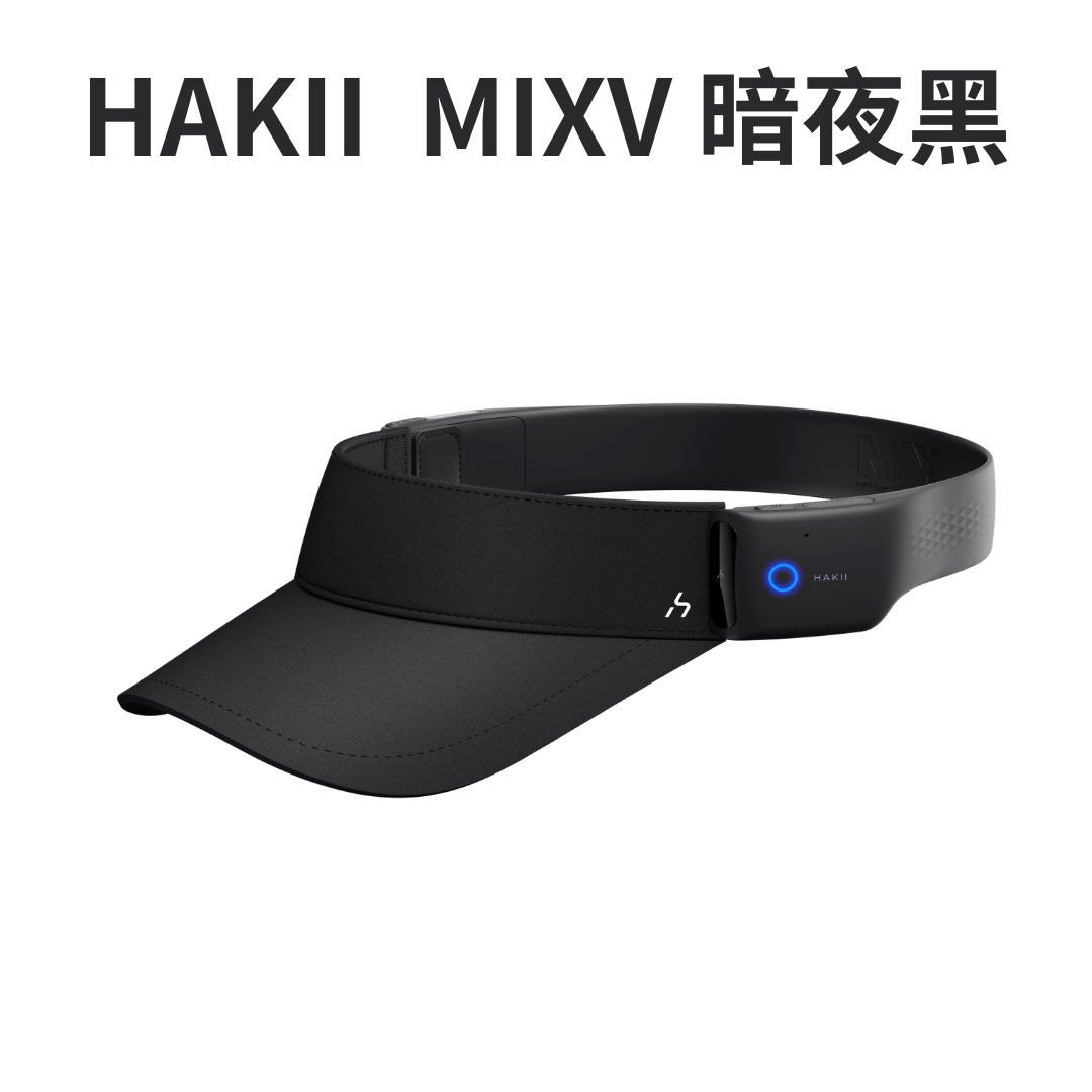 HAKII 哈氪MIX V穿戴式運動智慧耳機-帽簷款 黑色L (東城代理商公司貨), , large