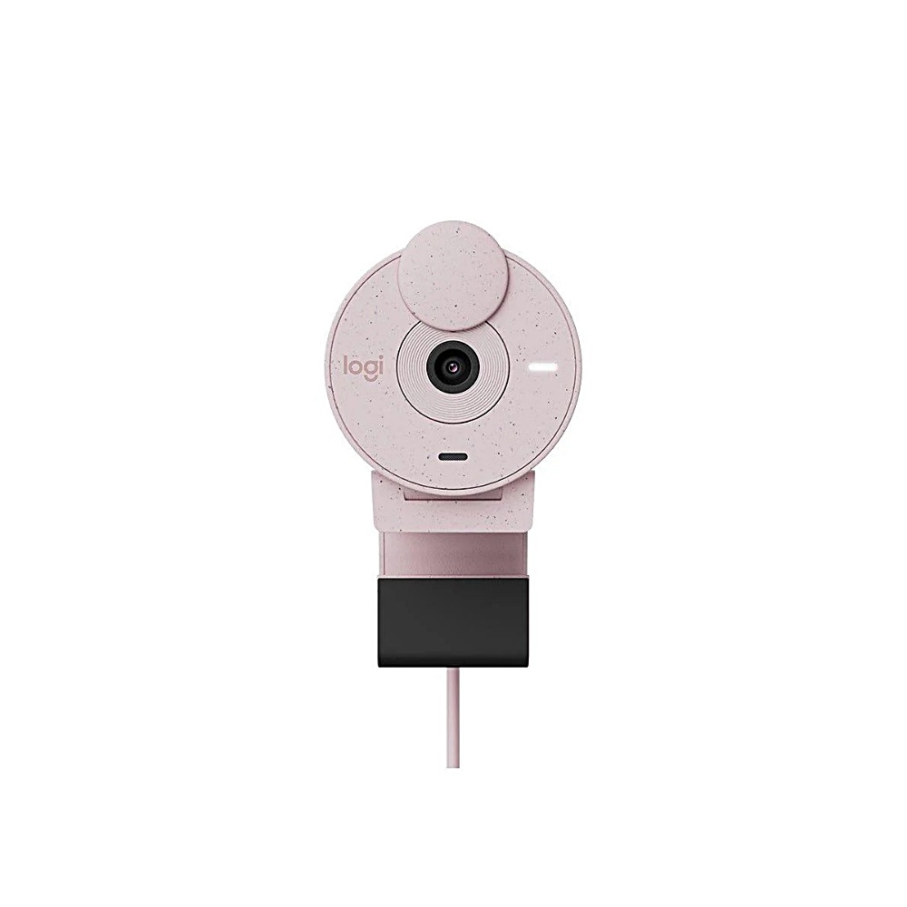 【 Logitech 羅技 】Brio 300 玫瑰粉 1080p 降噪麥克風 直播攝影機, , large