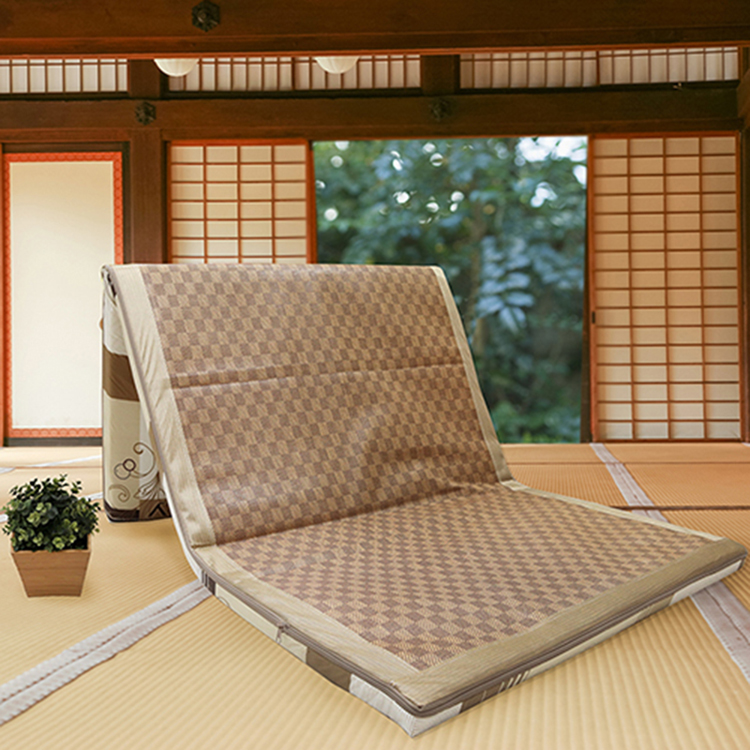日式透氣兩用藤蓆床墊, , large