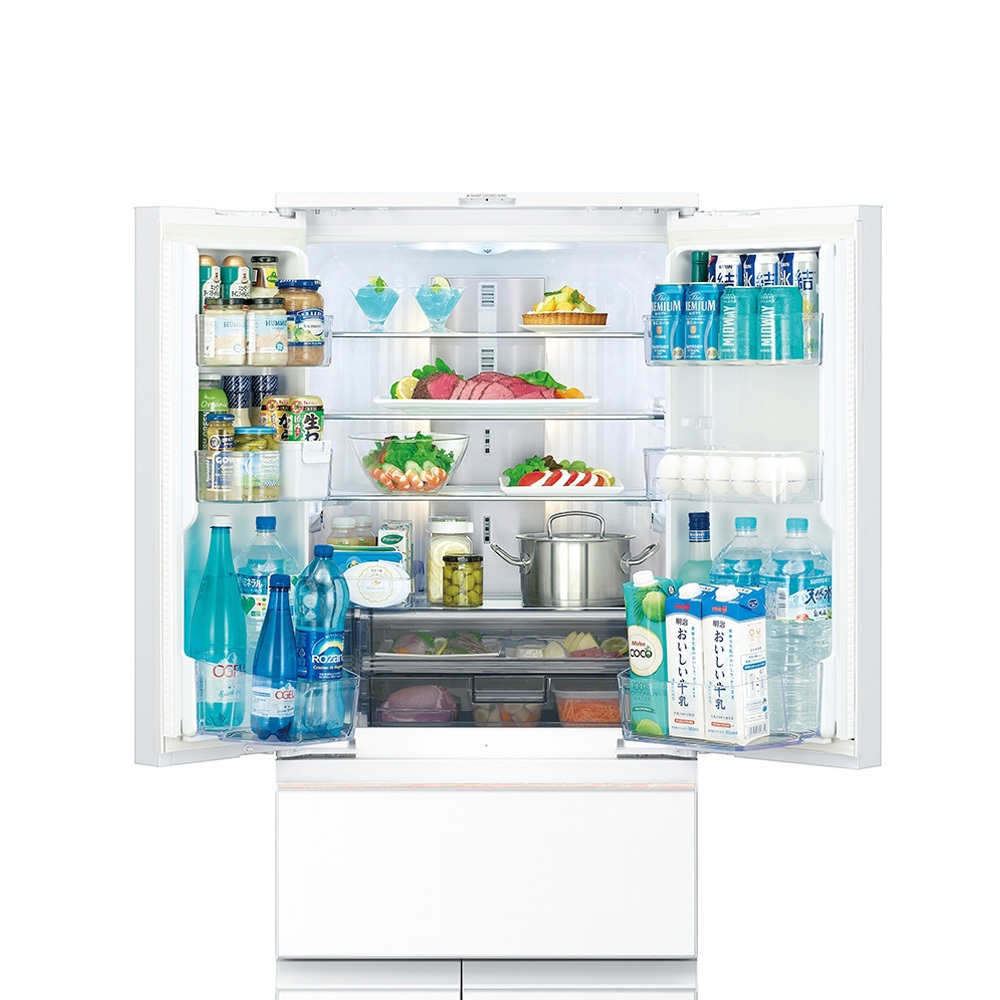 SHARP 504L AIoT 6-Door Inverter Fridge (White) SJ-GK51AT-W, , large