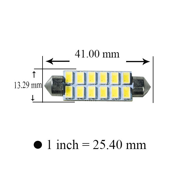 【PA LED】好亮 雙尖 41MM 12晶 5630 SMD LED 超白光 室內燈 閱讀燈 化妝燈 牌照燈 行李箱燈, , large