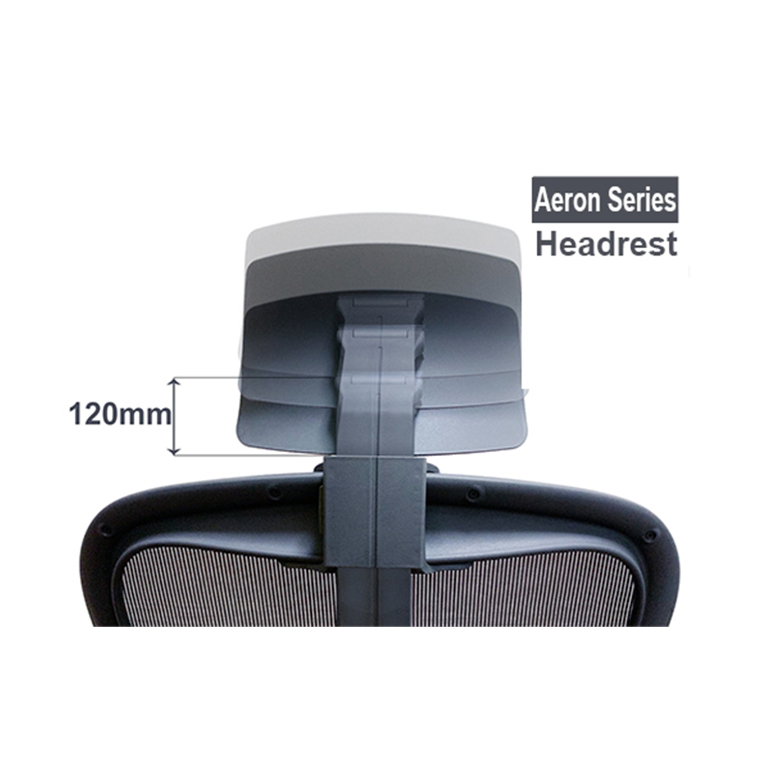 【滾動幸福PU輪】適用 Herman Miller Aeron系列 加裝式頭枕 台灣製造 保固一年 透氣網布 單件免運費, , large