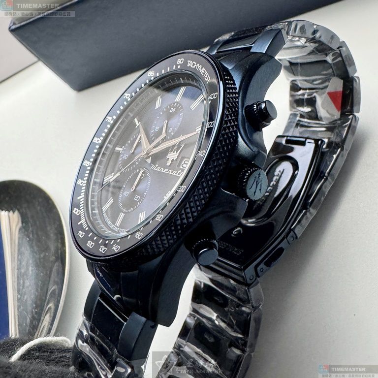 [星晴錶業]MASERATI手錶,44mm,R8873640023寶藍色錶面寶藍錶殼寶藍精鋼錶帶款, , large