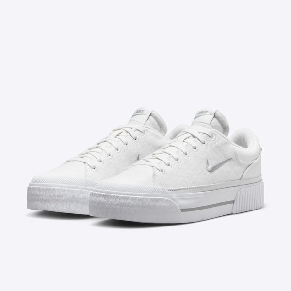 Kixpress-Nike Wmns Court Legacy Lift 女 運動休閒鞋 舒適 穿搭 白 灰 [FZ2606-100], , large