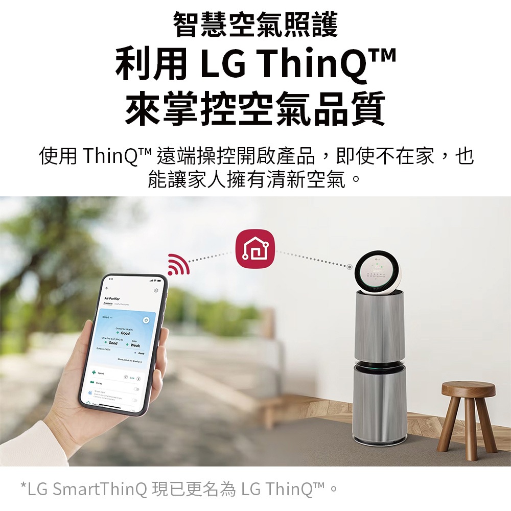 LG  AS101DBY0 PuriCare 360&deg;空氣清淨機 寵物功能增加版二代(雙層), , large