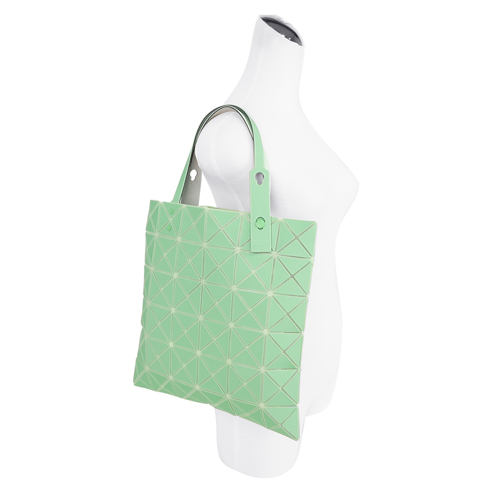 ISSEY MIYAKE BAO BAO LUCENT 6x6 霧面雙色托特包(淺綠色/綠色), , large