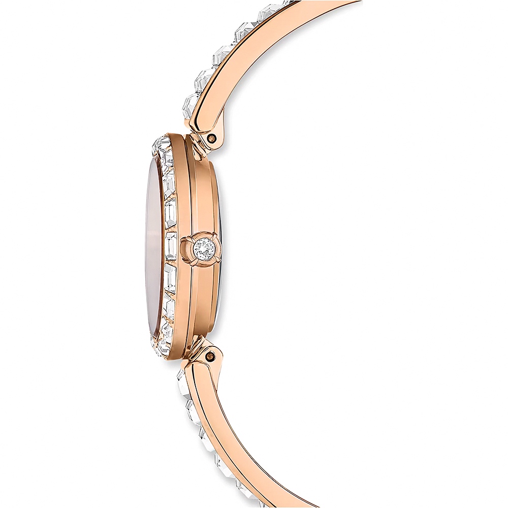 SWAROVSKI 施華洛世奇 Matrix Bangle 方形切割水晶手鐲式手錶 女錶-25mm(5677484), , large