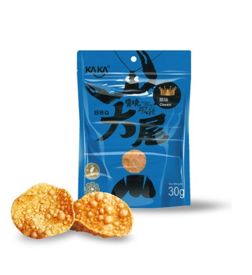 KAKA卡卡 大尾醬燒蝦餅（原味）30G, , large
