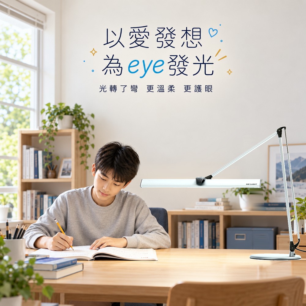 CHECK LED雙臂可調光檯燈, , large