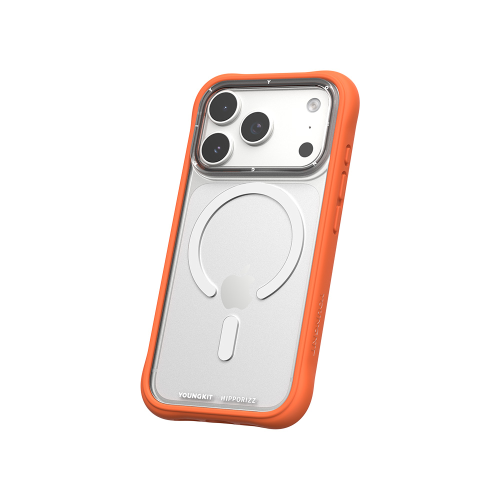 【HIPPORIZZ】iPhone 17 Pro Youngkit Swapit 活力橙矽膠磁吸保護殼, , large