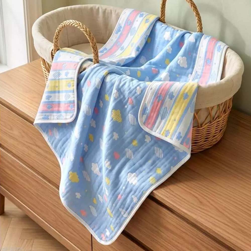 [凱美棉業] 春夏限定 正六層紗 多用途空調被/紗布被/蓋毯 120x150cm, , large