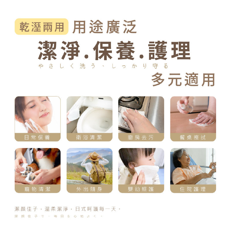 【Kiko Cleansing】Bamboo Fiber Multi-Purpose Towel Starter Set / Buy Large, Get Small Free, , large